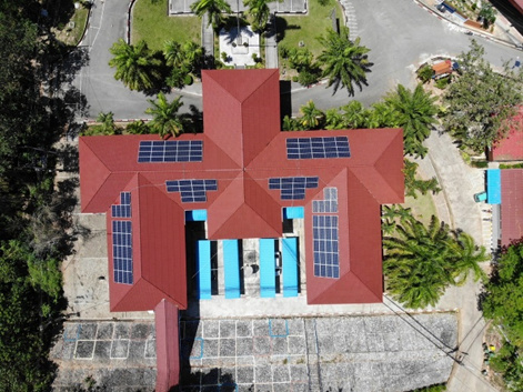 โครงการ Betong Hospital — โซล่าเซลล์บนหลังคาโรงพยาบาลรูปกางเขนแดง